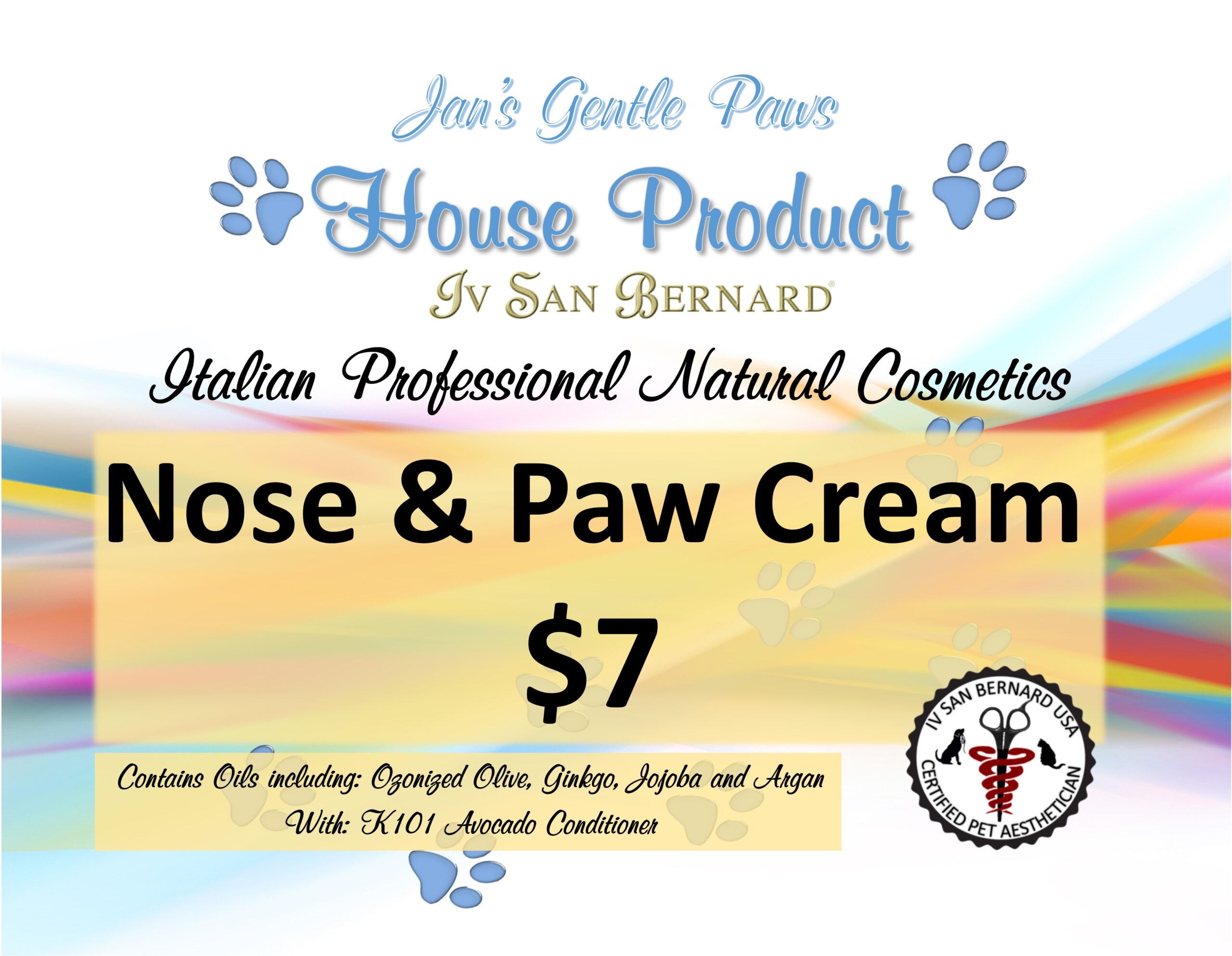 JGP Nose and Paw Cream Sign 2